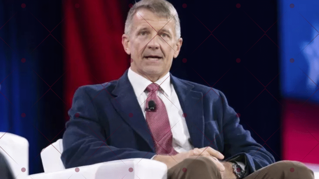 Blackwater founder Erik Prince speaks during the Conservative Political Action Conference, CPAC, at the Gaylord National Resort & Convention Center, Saturday, February 22, 2025, in Oxon Hill, Maryland. AP Photo/Jose Luis Magana