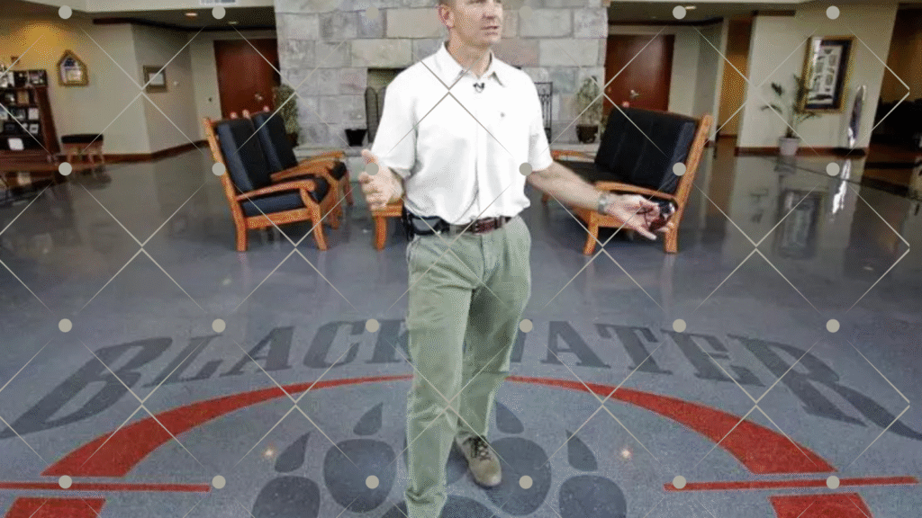 Blackwater Worldwide founder and CEO Erik Prince at Blackwater's offices in Moyock, North Carolina, on July 21, 2008.